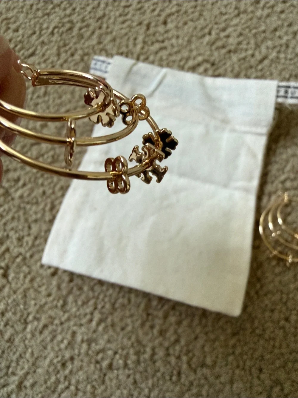 Gold Multi-Hoop Dangle Earrings - Women Jewelry
